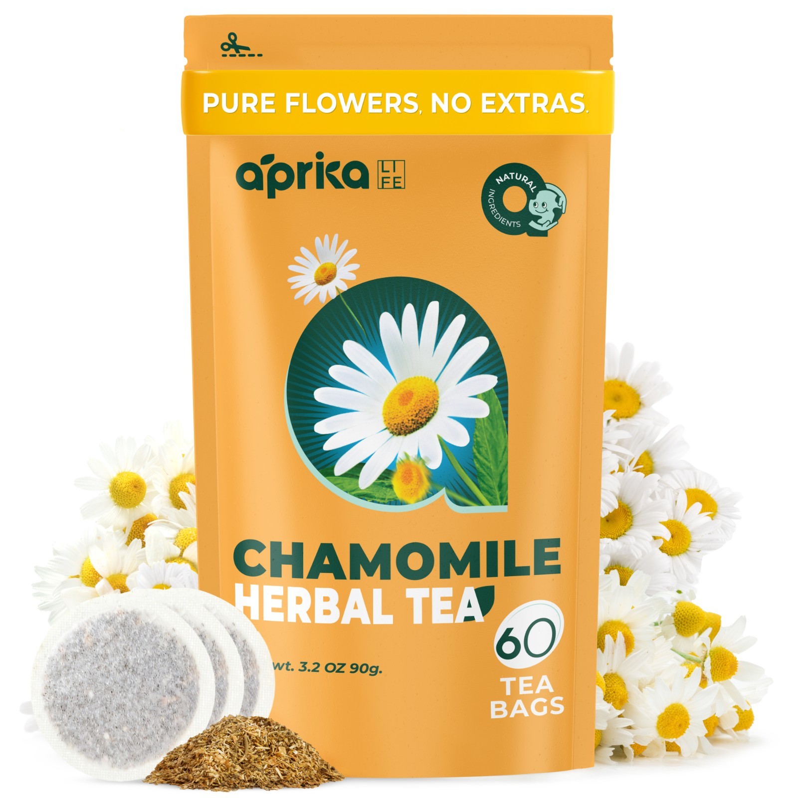 Peppermint & Chamomile Tea Bundle – 120 bags (60 in each pack), USA seller
