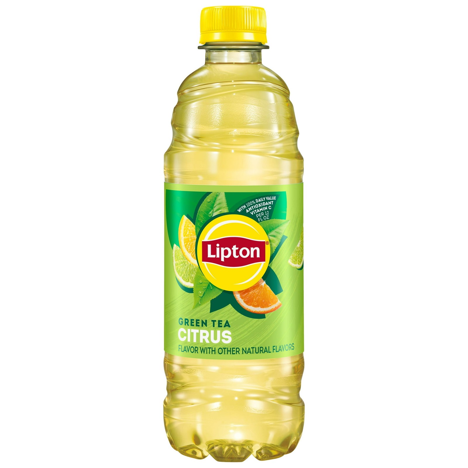 Lipton Iced Green Tea, Citrus Bottled Tea Drink, 16.9 oz, 12 Bottles