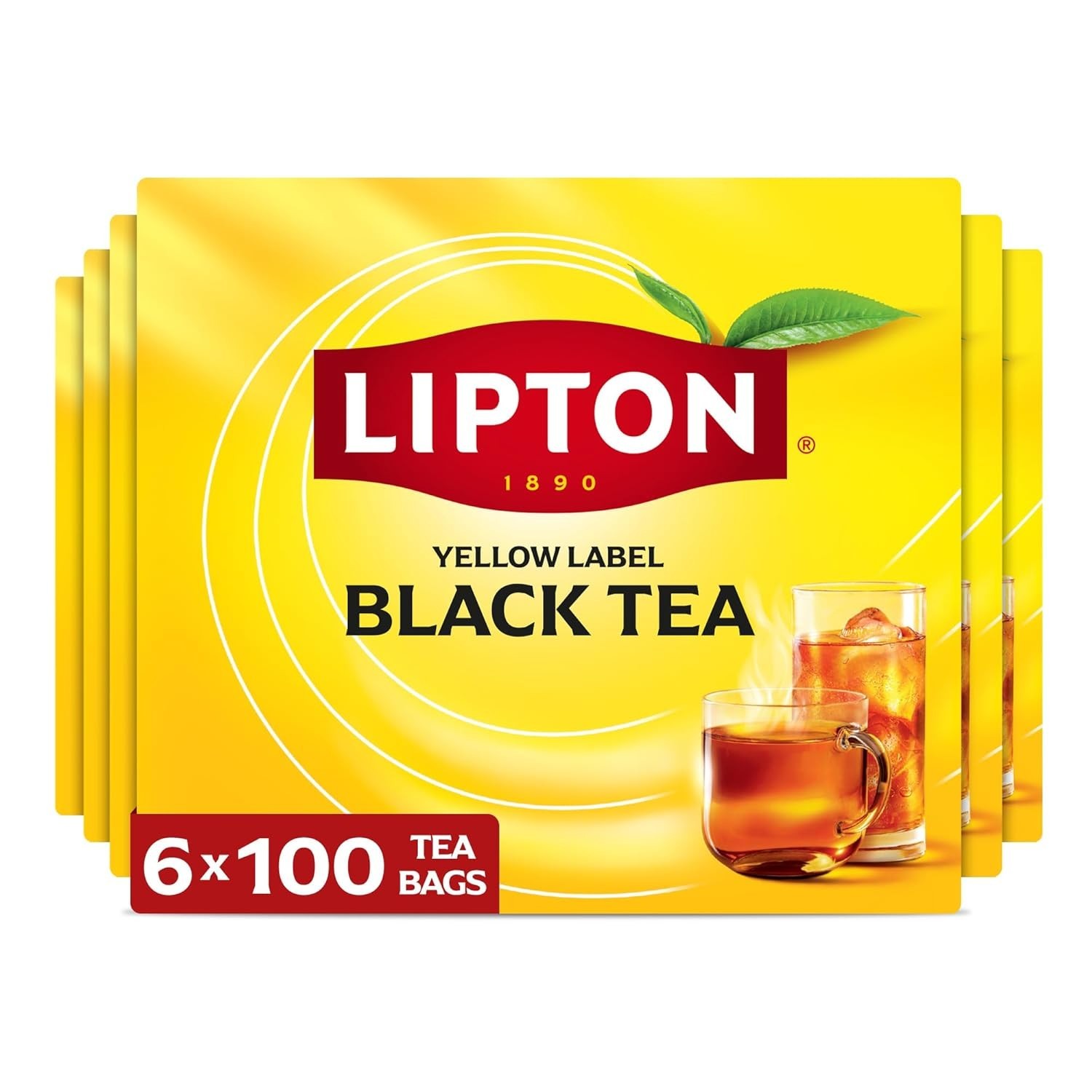 Lipton 600-Count Black Tea Bags – High Caffeine Breakfast Tea for All-Day Energy