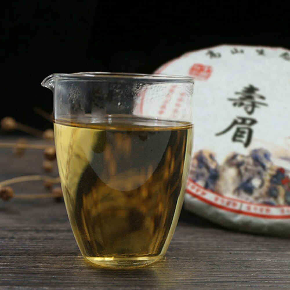 HelloYoung Bai Cha 340g Ancient Tree Shou Mei White Tea Cake Calming Daily