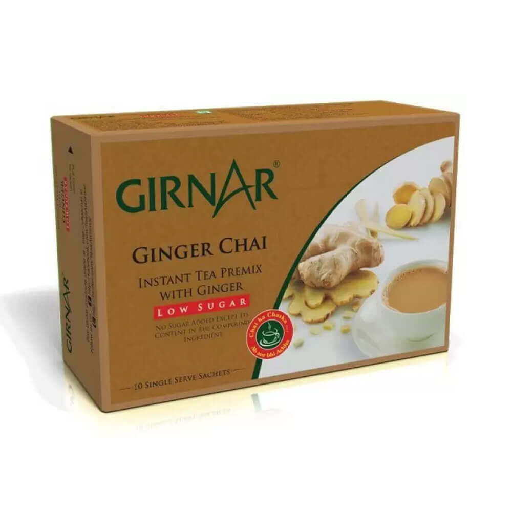 Girnar Unsweet Ginger Tea Premix (10 Sachets) Free Shipping
