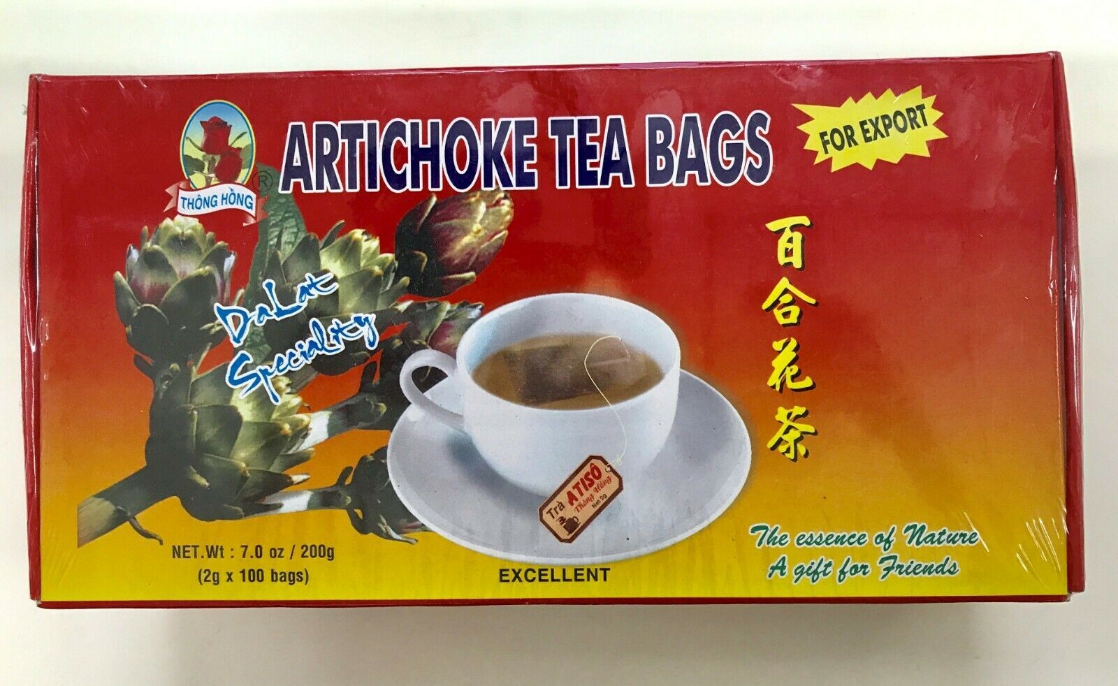 Vietnamese Excellent Artichoke Tea Bags – Tra Atiso – DaLat Speciality – 2g x 10