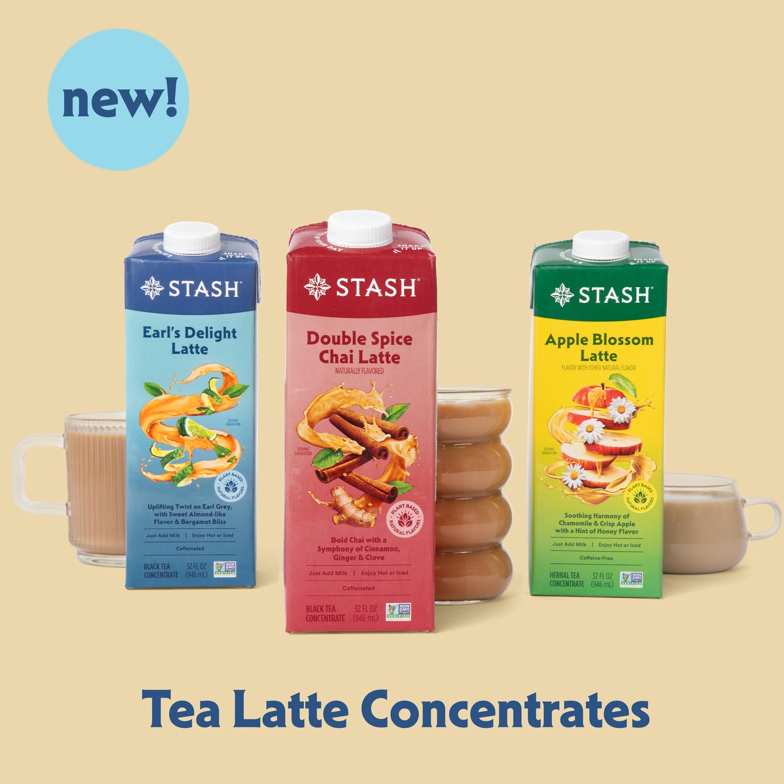 STASH Earl’s Delight Latte – Dairy Free Plant Based 32 Fl Oz (Pack of 1)