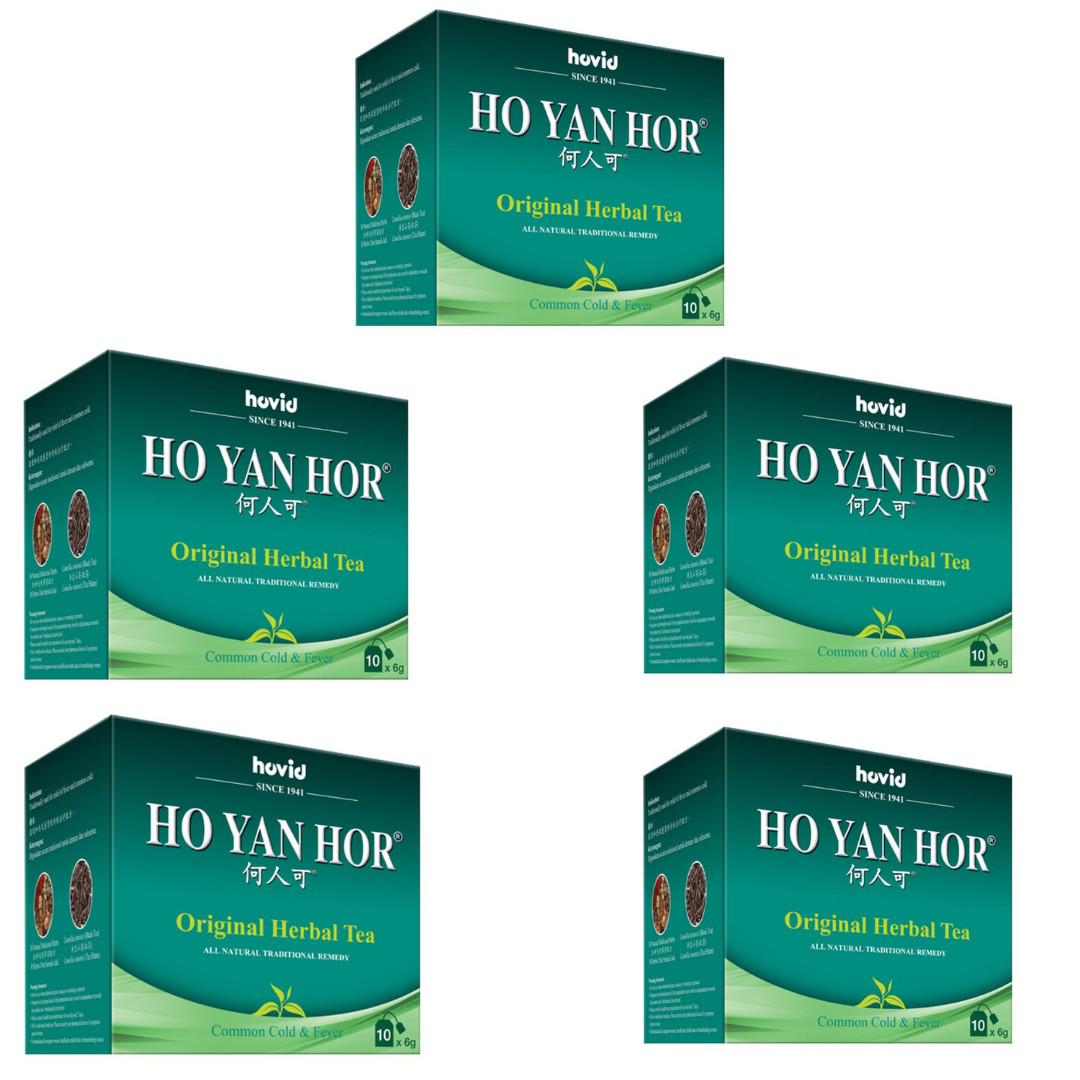 5 packs New Ho Yan Hor Herbal Tea 6g X 10s Original Herbal Tea – Fast Ship DHL