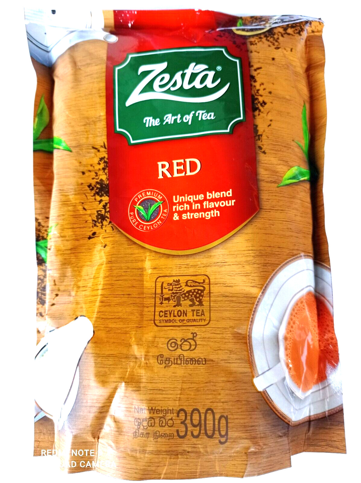 Ceylon tea Zesta Red. Unique blend upcountry aromatic golden red tea 390g.