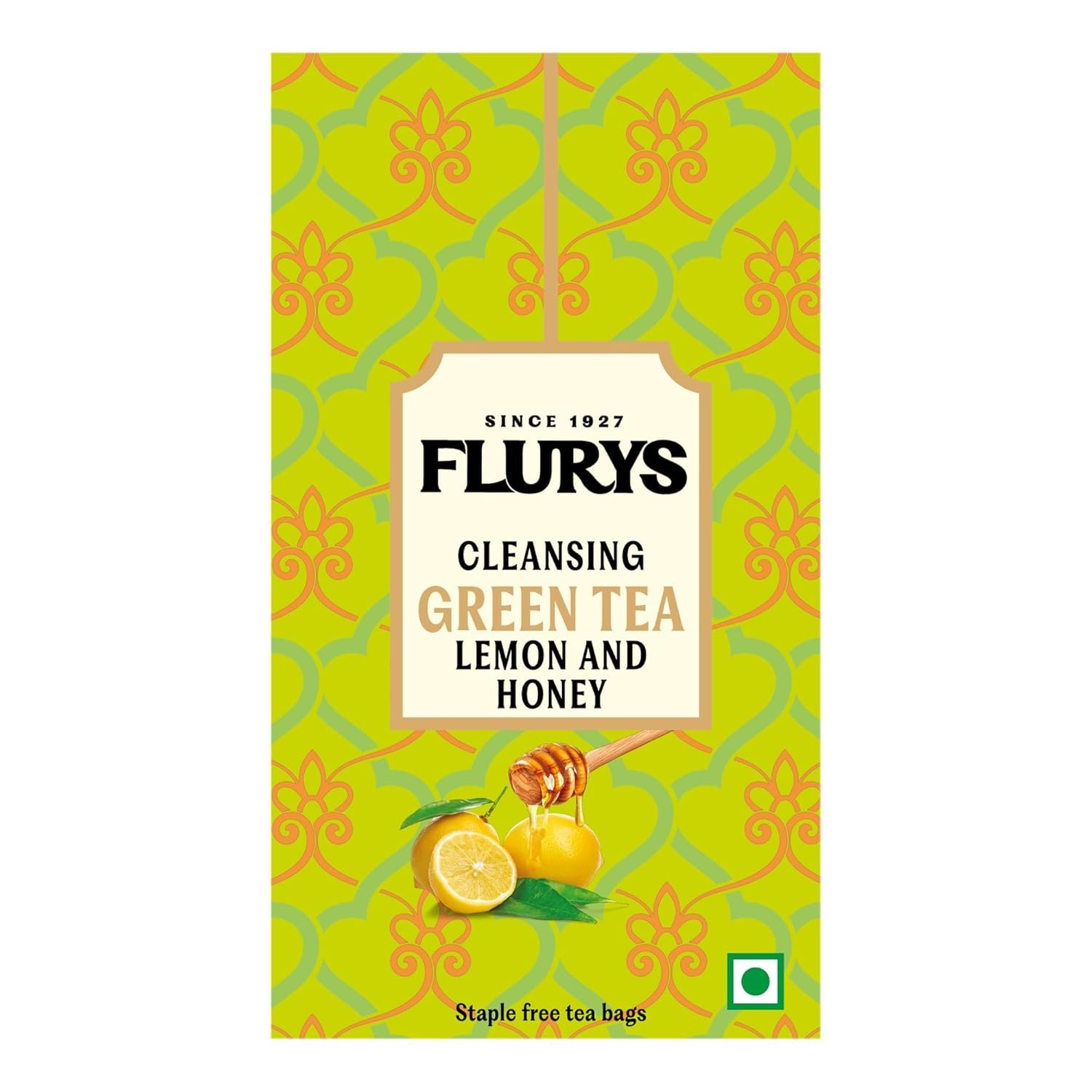 Ty-phoo Flurys Natural Cleansing Green Tea Honey & Lemon,25 Tea Bags,42.5 Grams