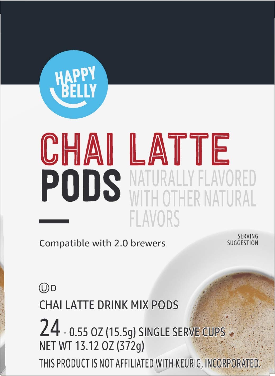 24 Count Chai Latte Tea Pods – High Caffeine & Convenient Brewing Luxury
