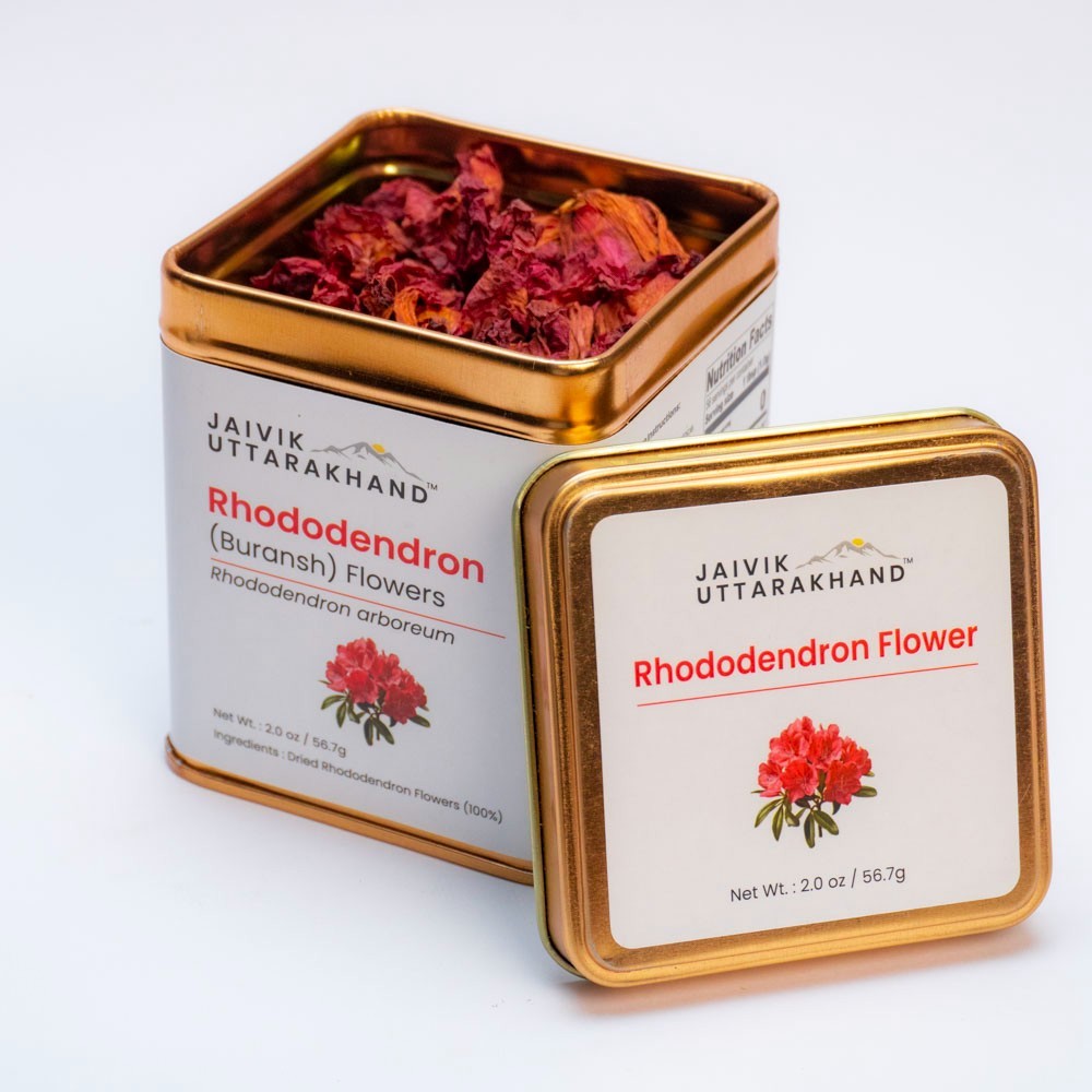 Jaivik Uttarakhand – Rhododendron (Buransh) Flower Tea, Nourishes Skin