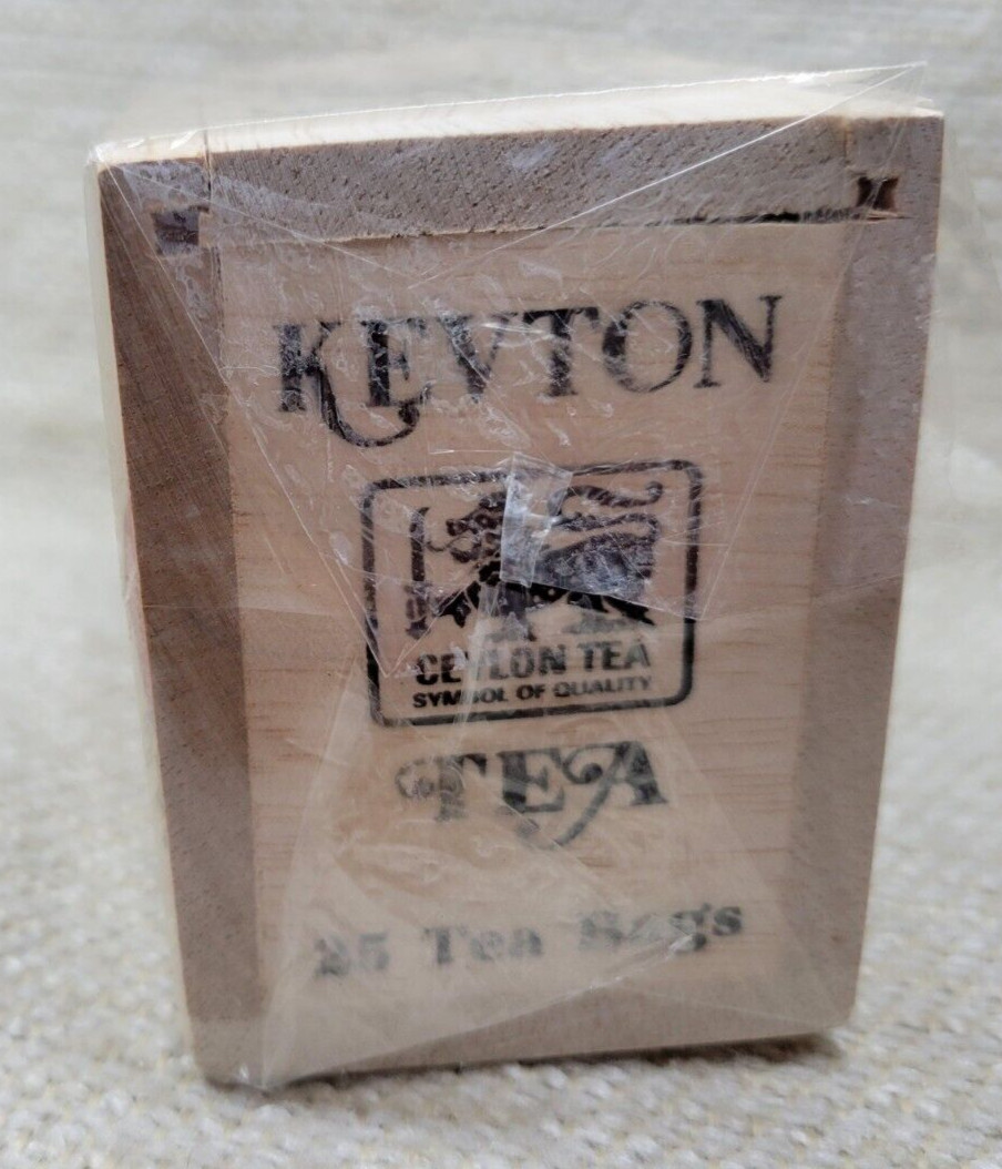 2 New Kevton Vintage Ceylon Tea Wood Boxes Apple & Black Current 240767