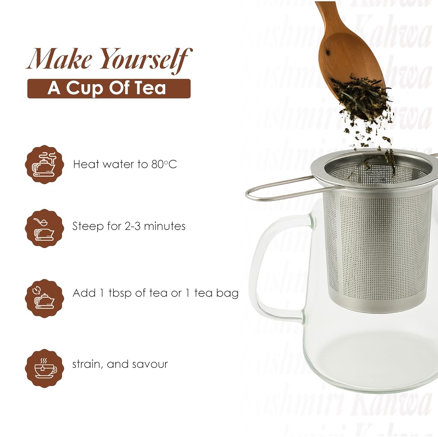 Saffron Cup | Kashmiri Kahwa | Green Tea 100 Gm ( 50 Cups) | Detox, Weight Loss