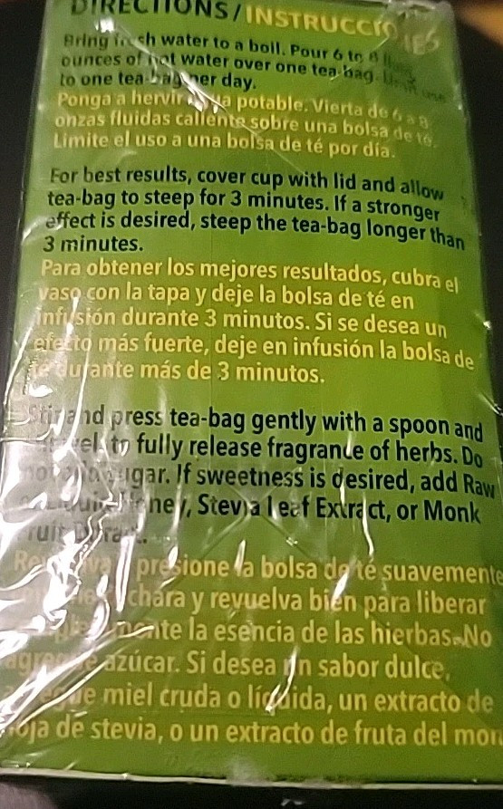 Regular Strength Dieters’ Nutra-Slim Tea By Triple Leaves Brand – 30 Tea Bags