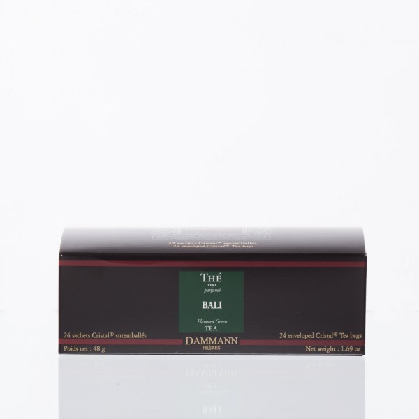 DAMMANN FRERES – BALI Tea – 24 wrapped crystal tea bags