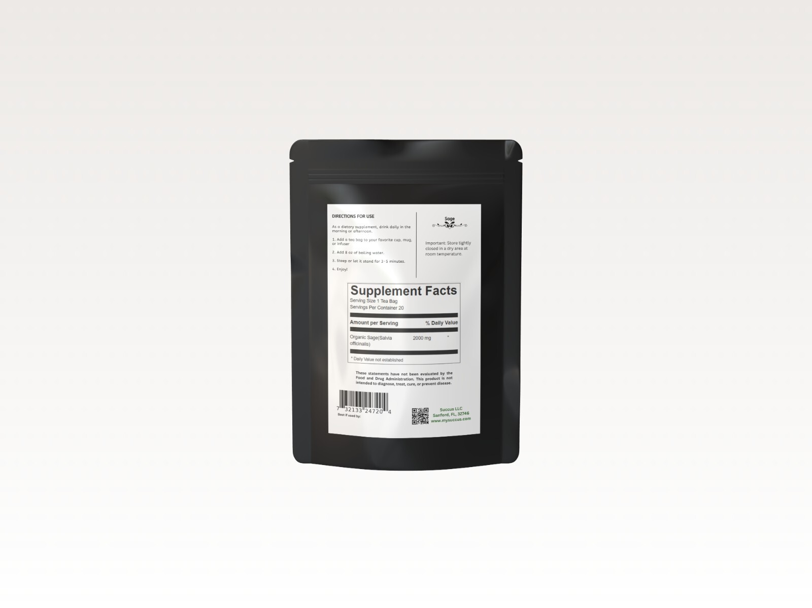 Organic Sage Tea – 20 Bags