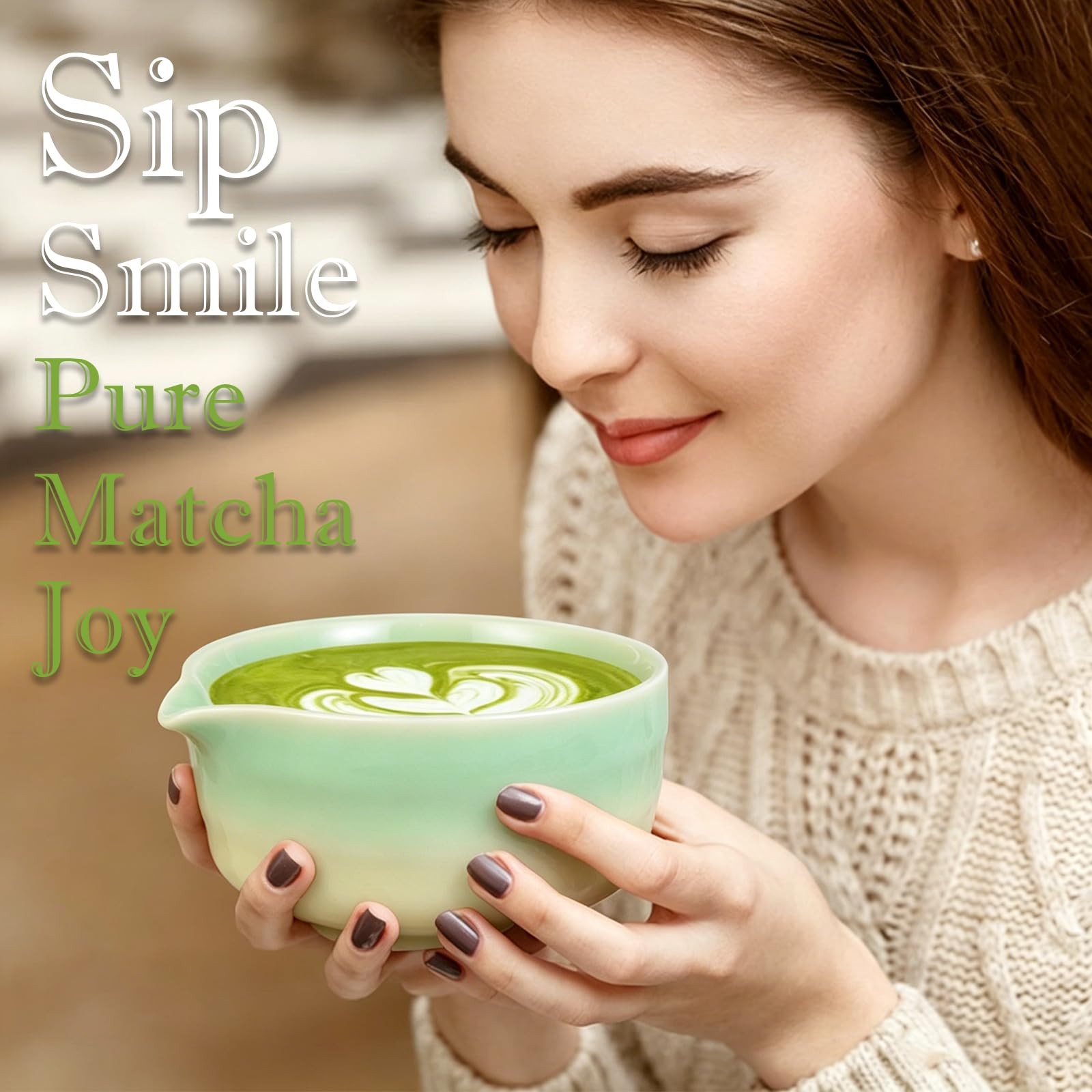 Matcha Whisk Set, 5pcs Japanese Ceremony Matcha Tea Kit Includes Ceramic Matc…