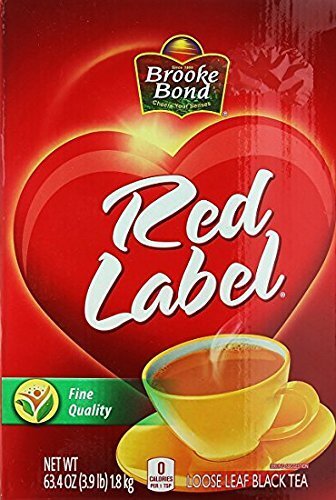 Brooke Bond Red Label Tea 63.4 Ounce Family Blend Orange Pekoe Black Tea