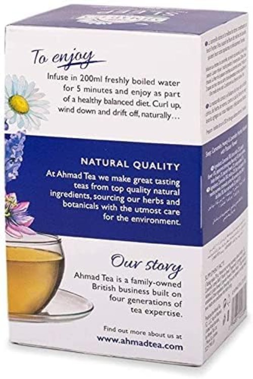 Sleep Tea: Chamomile, Honey & Lavender, 20 Count, Natural Benefits