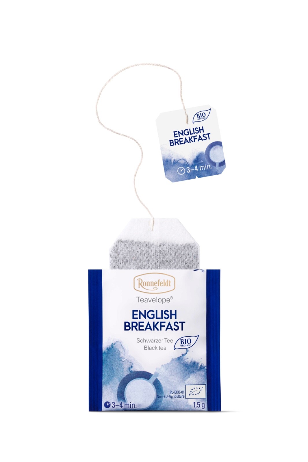 Ronnefeldt Teavelope® English Breakfast tea (BIO) (25 Black Tea Bags) Organic.