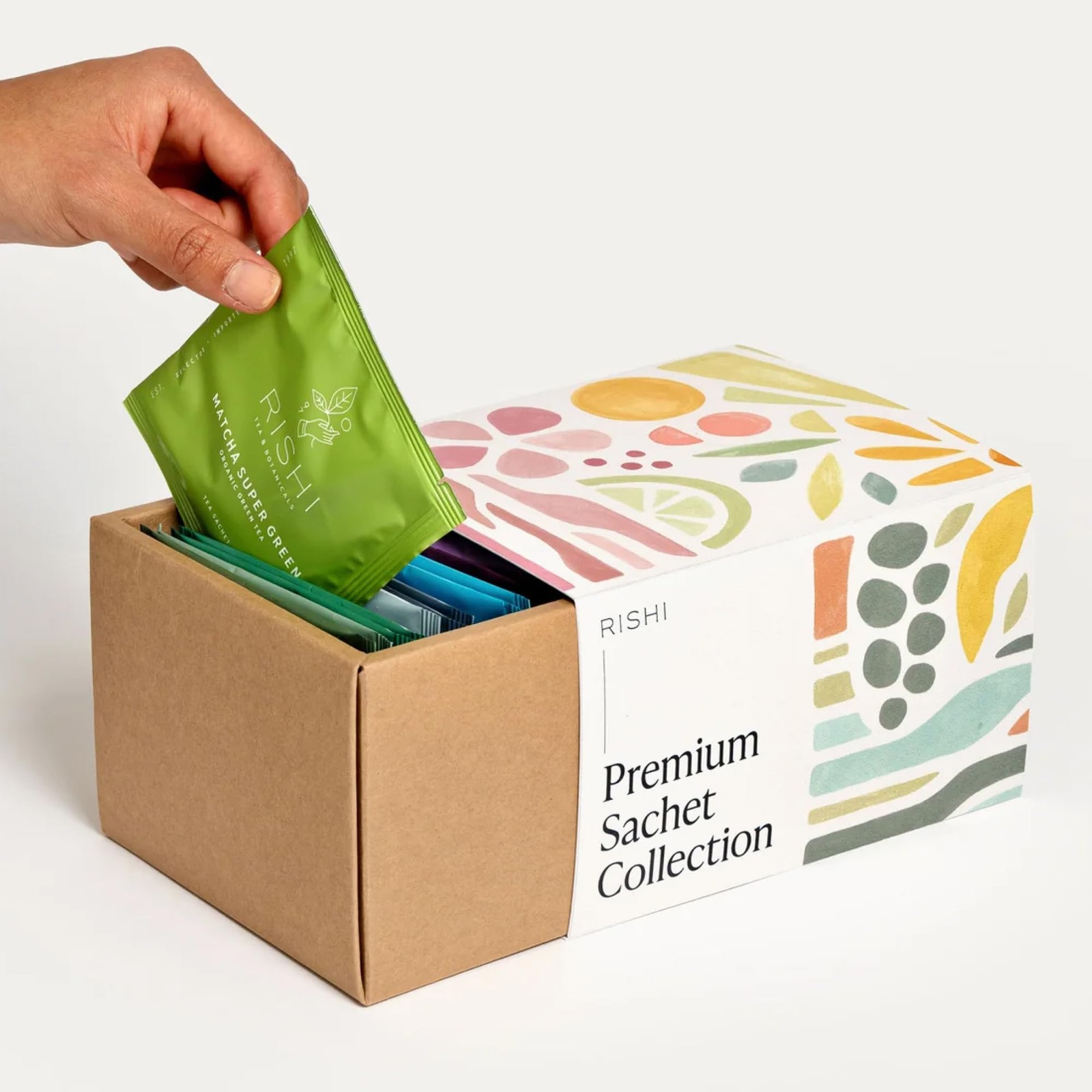 Sachet Sampler Gift Box Assorted Tea Set of Organic, Caffeinated and NonCaff…