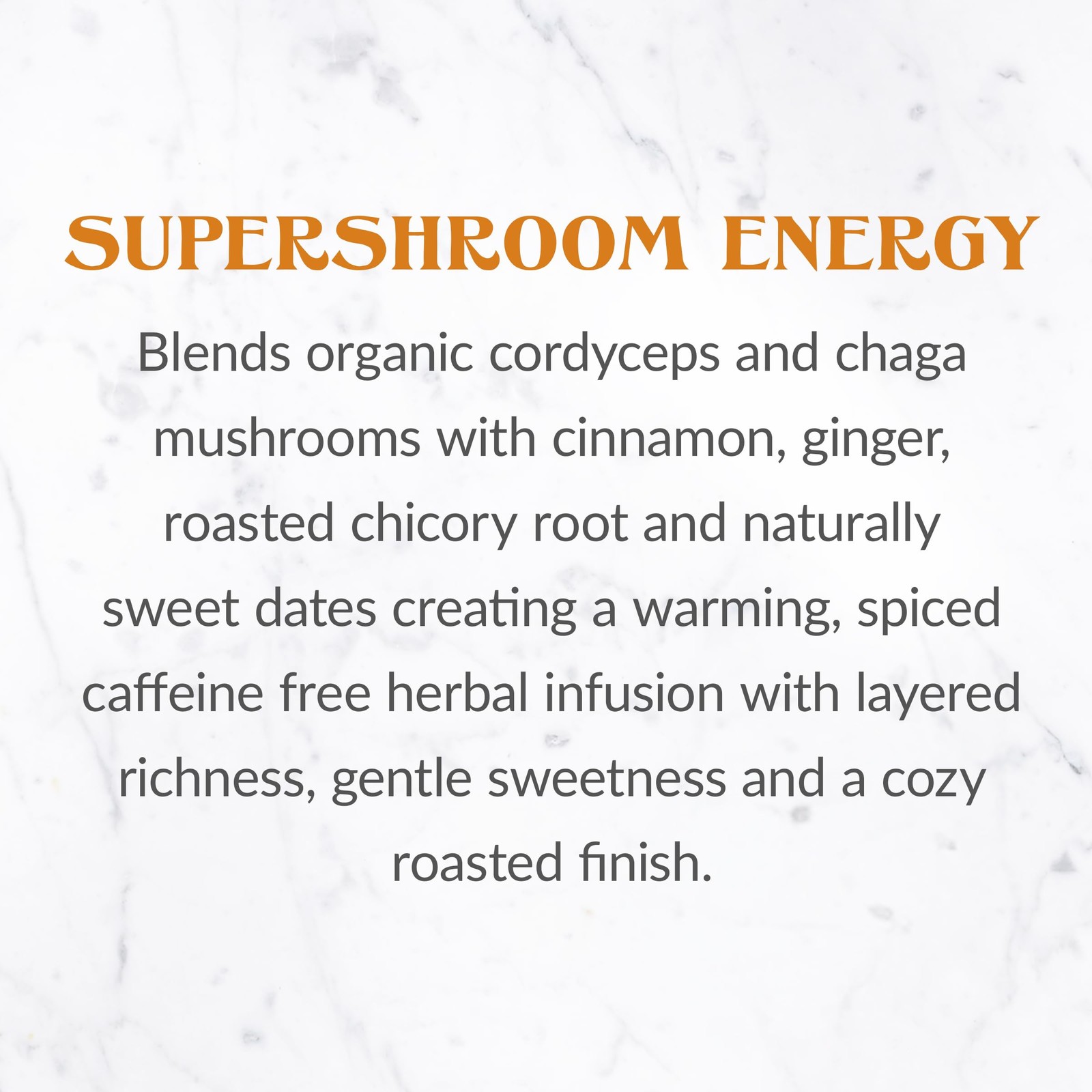 SuperShroom Energy Cordyceps and Chaga Herbal Tea, Organic Cinnamon, Ginger a…
