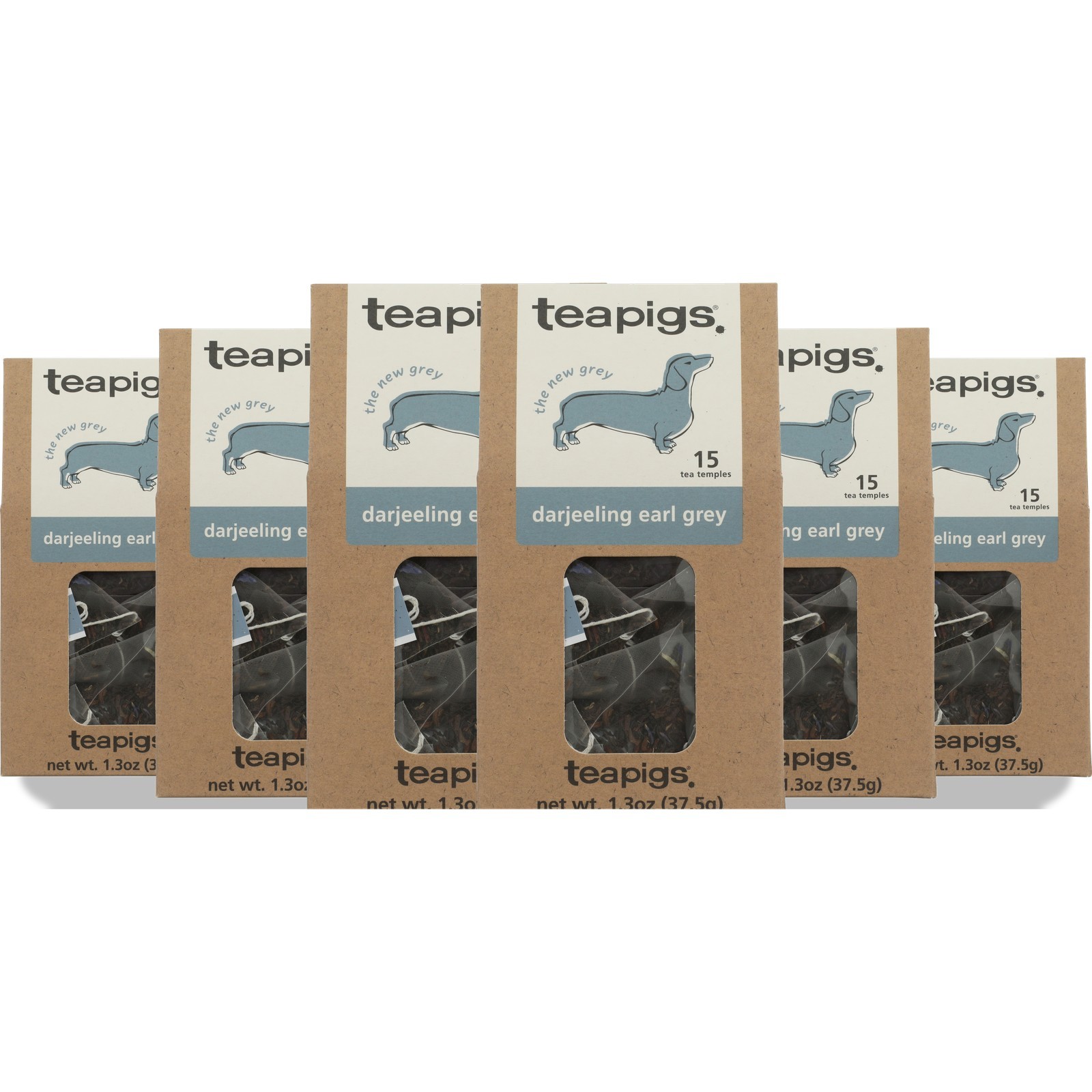 Teapigs Earl Grey Darjeeling Tea 15 Bags Ct 2.5G 6 Pack