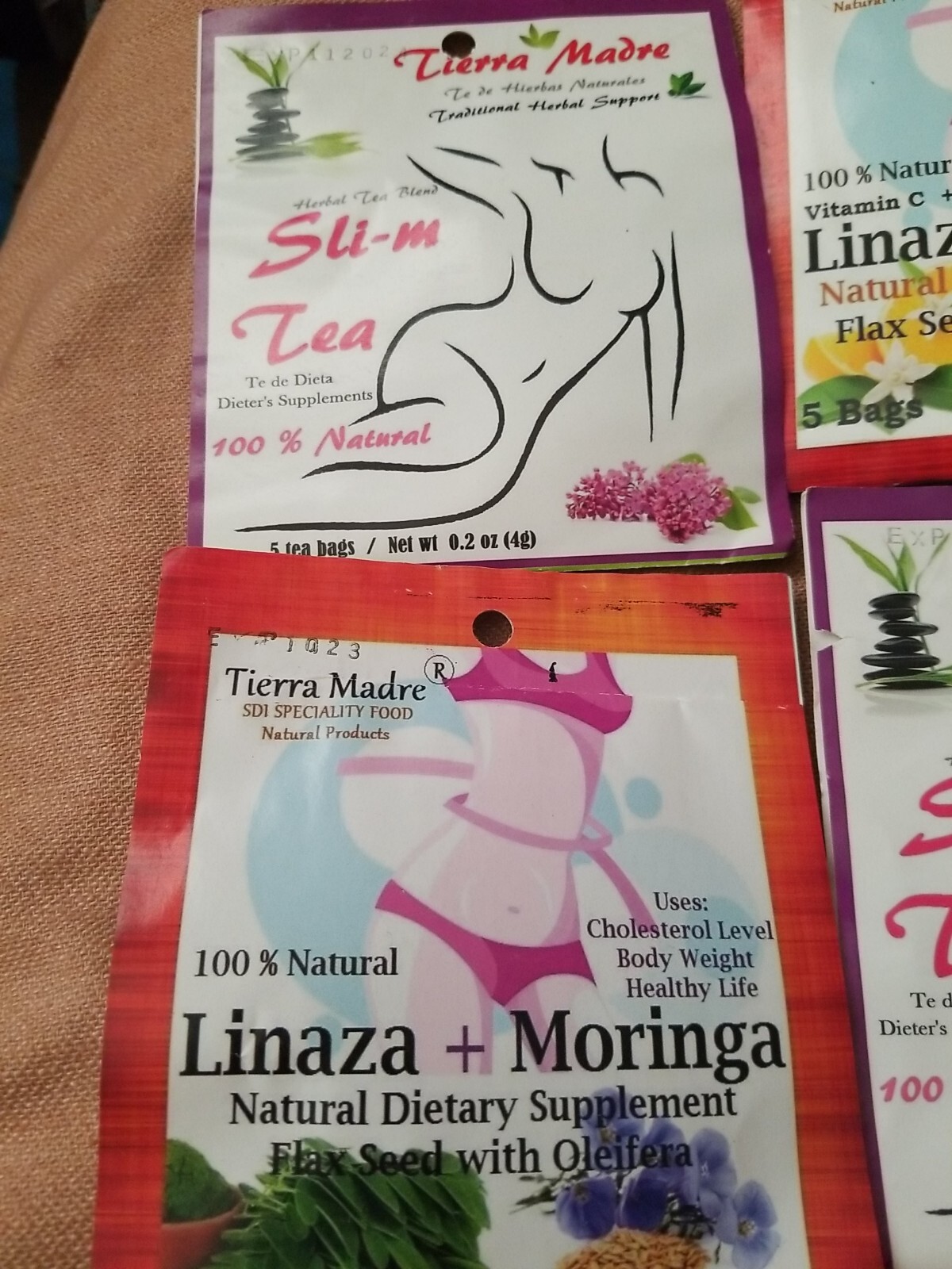 Tierra Madre, mezcla de té de hierbas natural /gluten Free /100% natural (4pack)