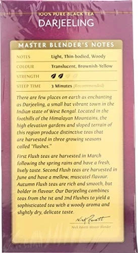 Twinings Darjeeling Black Tea 20 Count Tea Bags Masterfully Blended