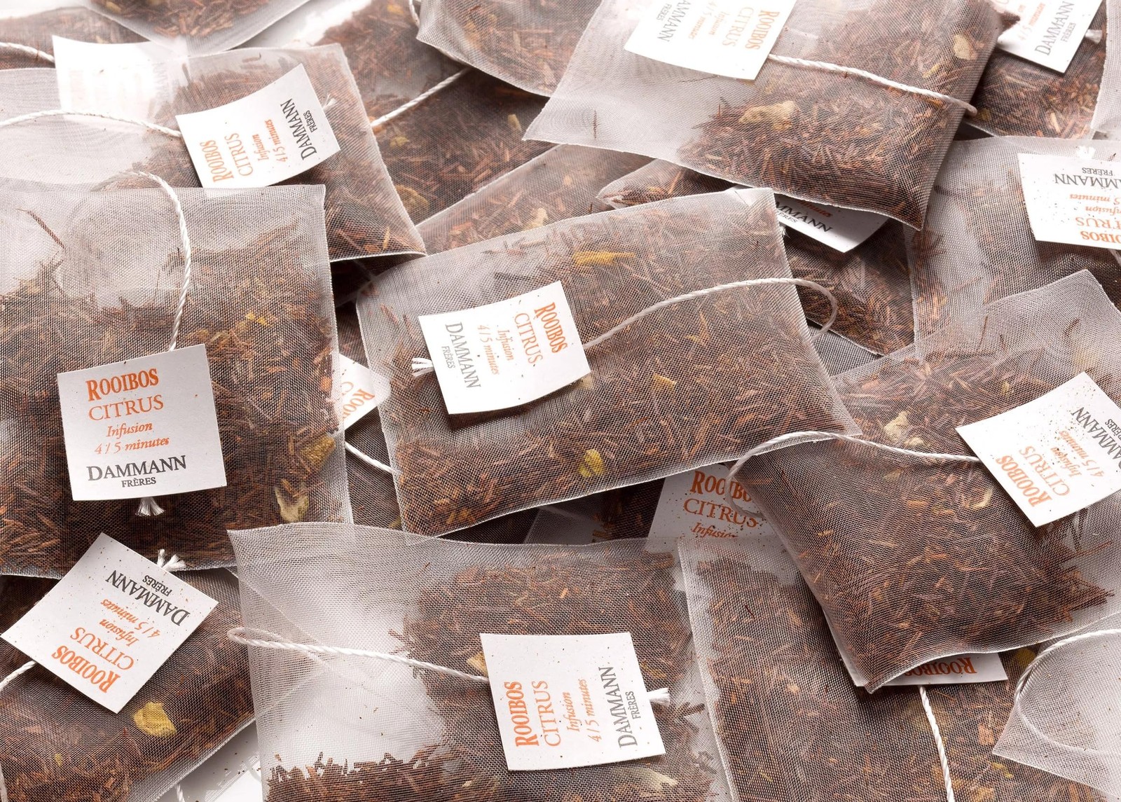 Dammann Freres Sachets, Rooibus Citrus Tea Bags, Premium Gourmet French Tea, …