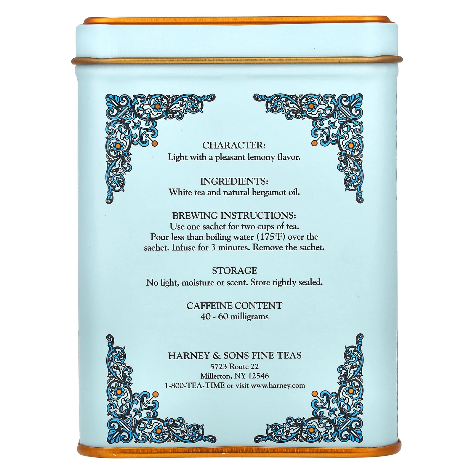 HT Tea Blends, Winter White Earl Grey Tea, 20 Sachets, 1.4 oz (40 g)