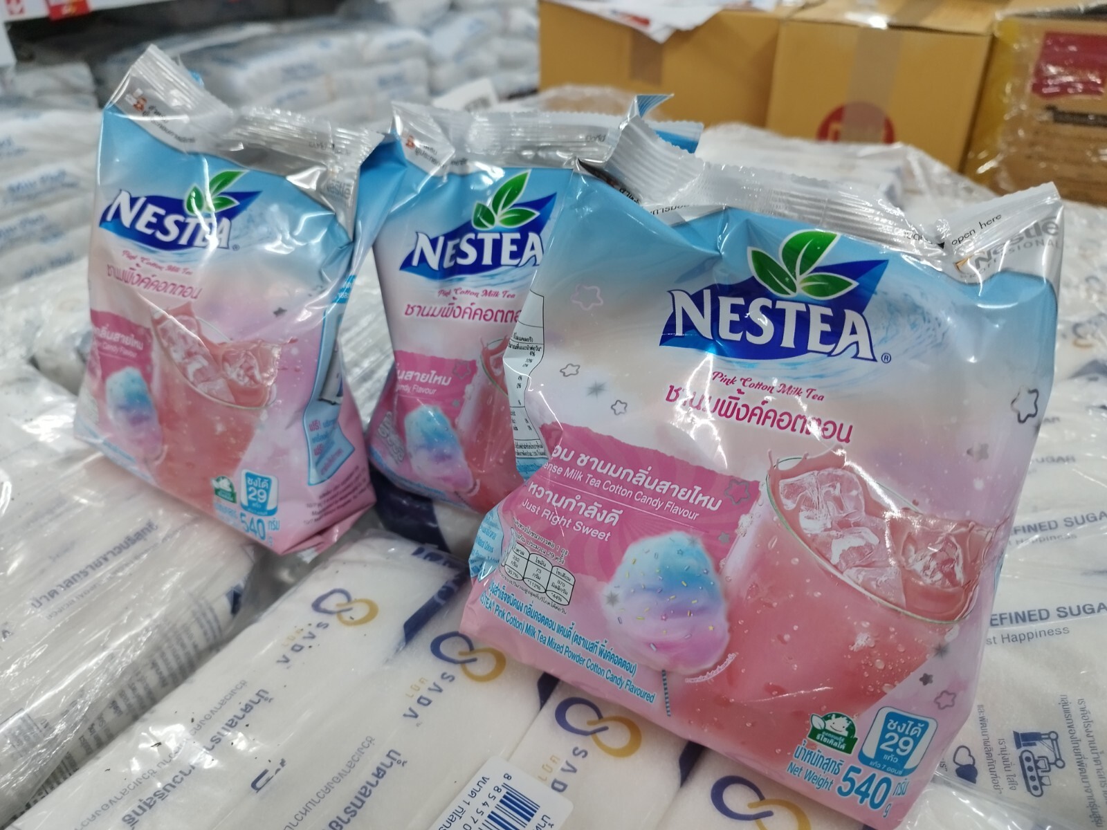 Fruit time TeaMix PinkCotton Nestea Unsweetened Instant 3×540 Grams