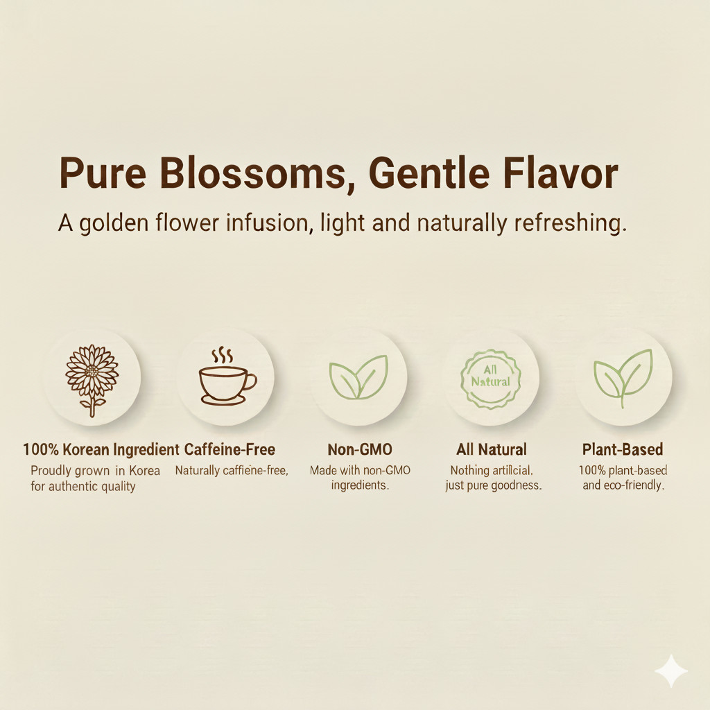 Damtuh Korean Chrysanthemum Tea 담터 국화차 – Soothing Korean Herbal Flower Tea
