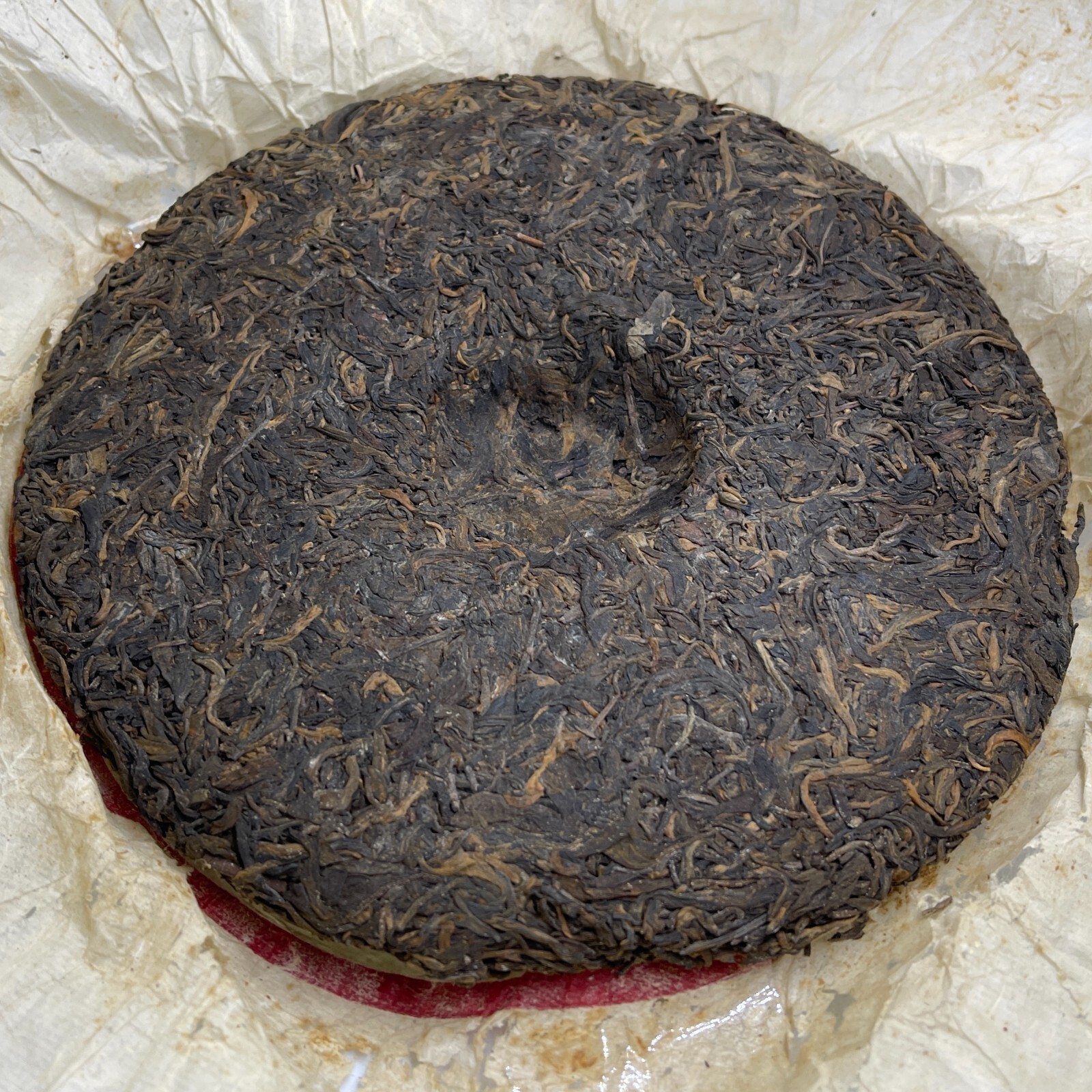 Hong Kong Warehouse Customized Tea,1999,福海青餅Fuhai Green Cake,357g,Raw