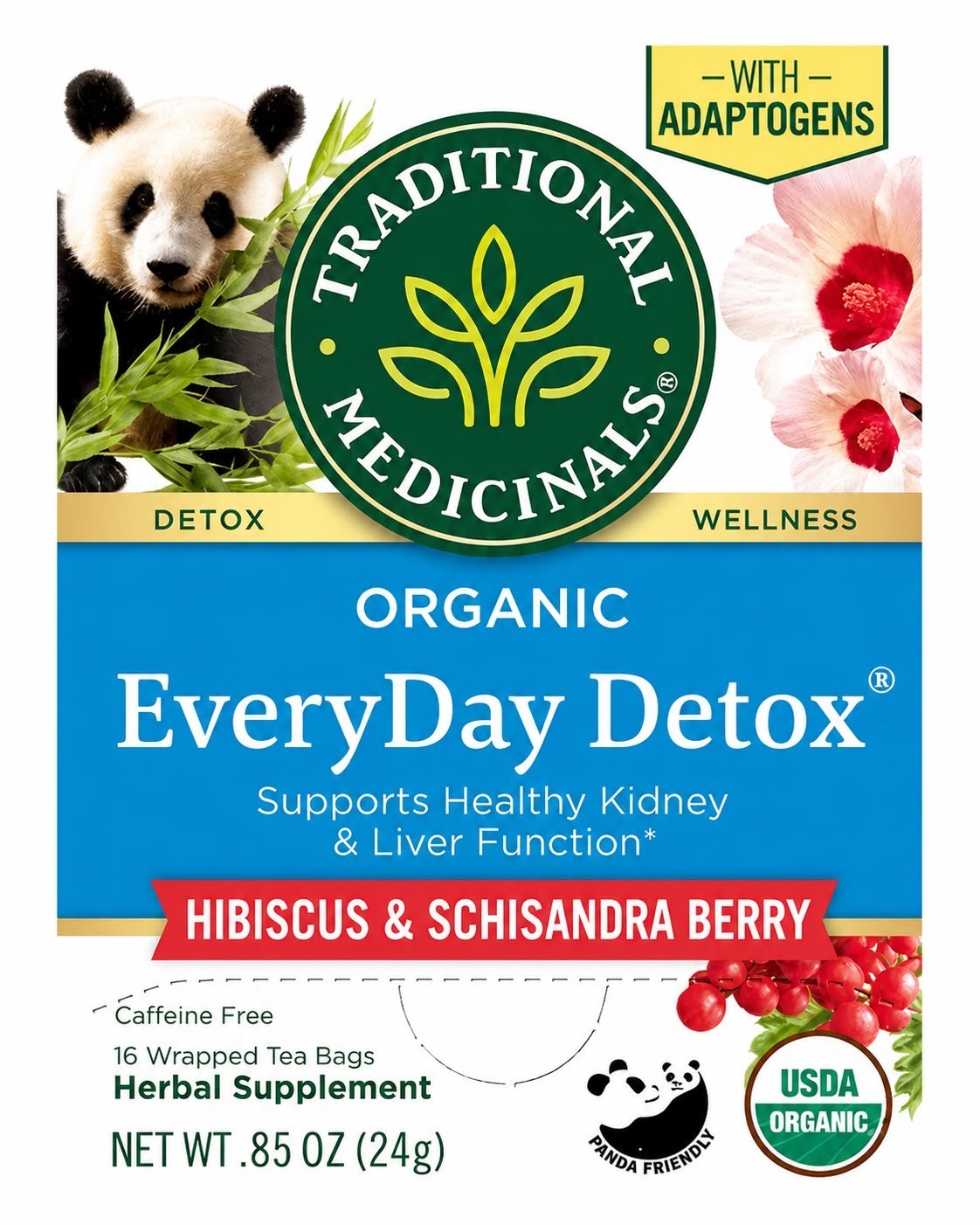 Traditional Medicinals Organic EveryDay Detox Hibiscus & Schisandra Berry