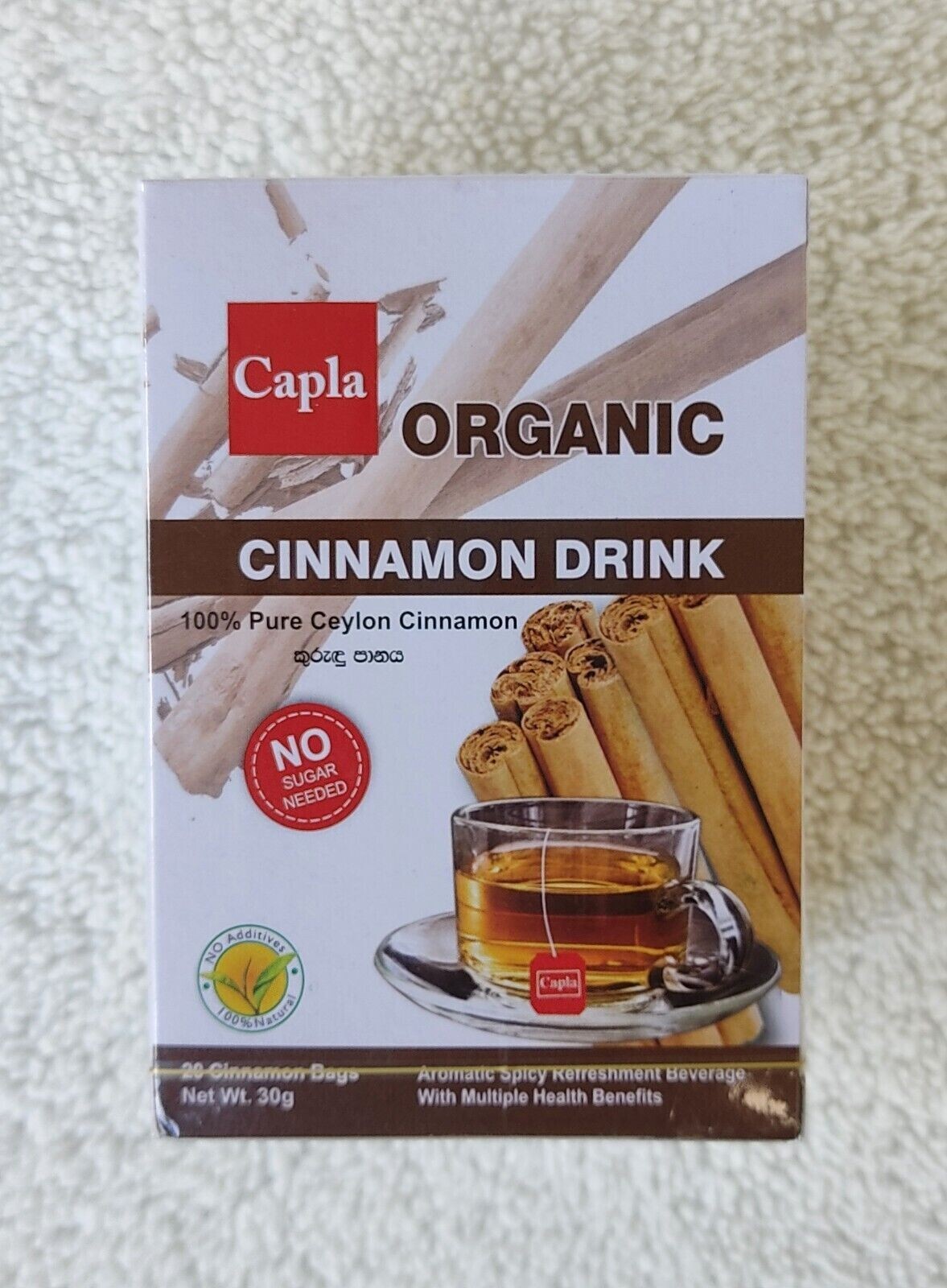 Cinnamon Drink Herbal Tea Bags Organic Natural Pure Sugar Blood Balance Best