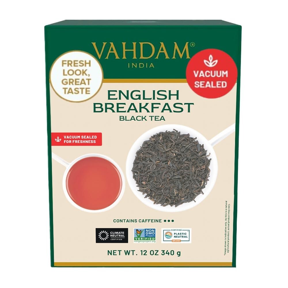 Vacuum-Sealed 340g Single Origin English Breakfast Tea – Rich & Invigorating