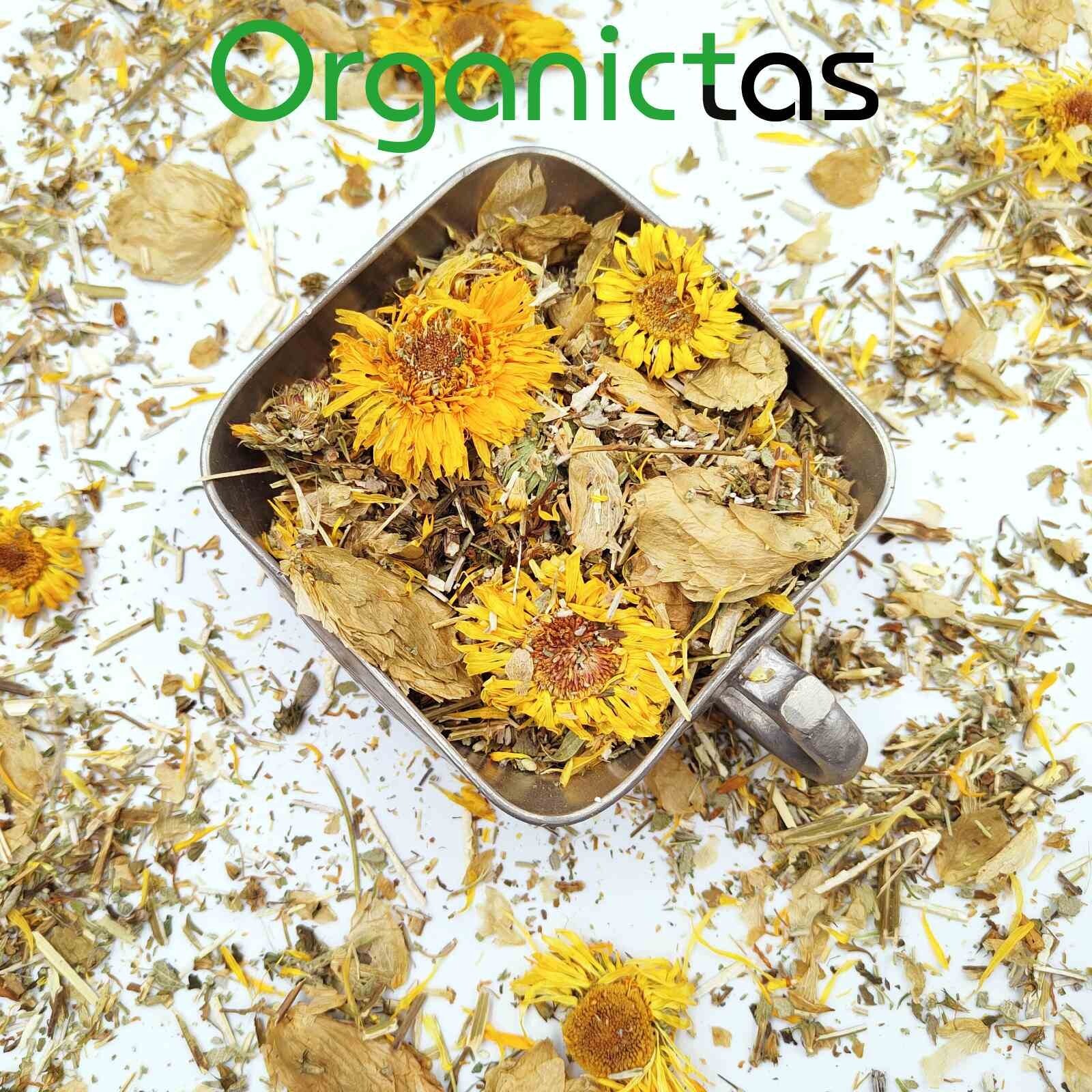 MENOPAUSE RELIEF TEA – 6 Herbs Herbal Tea Menopausal Climacterium Support 100 g