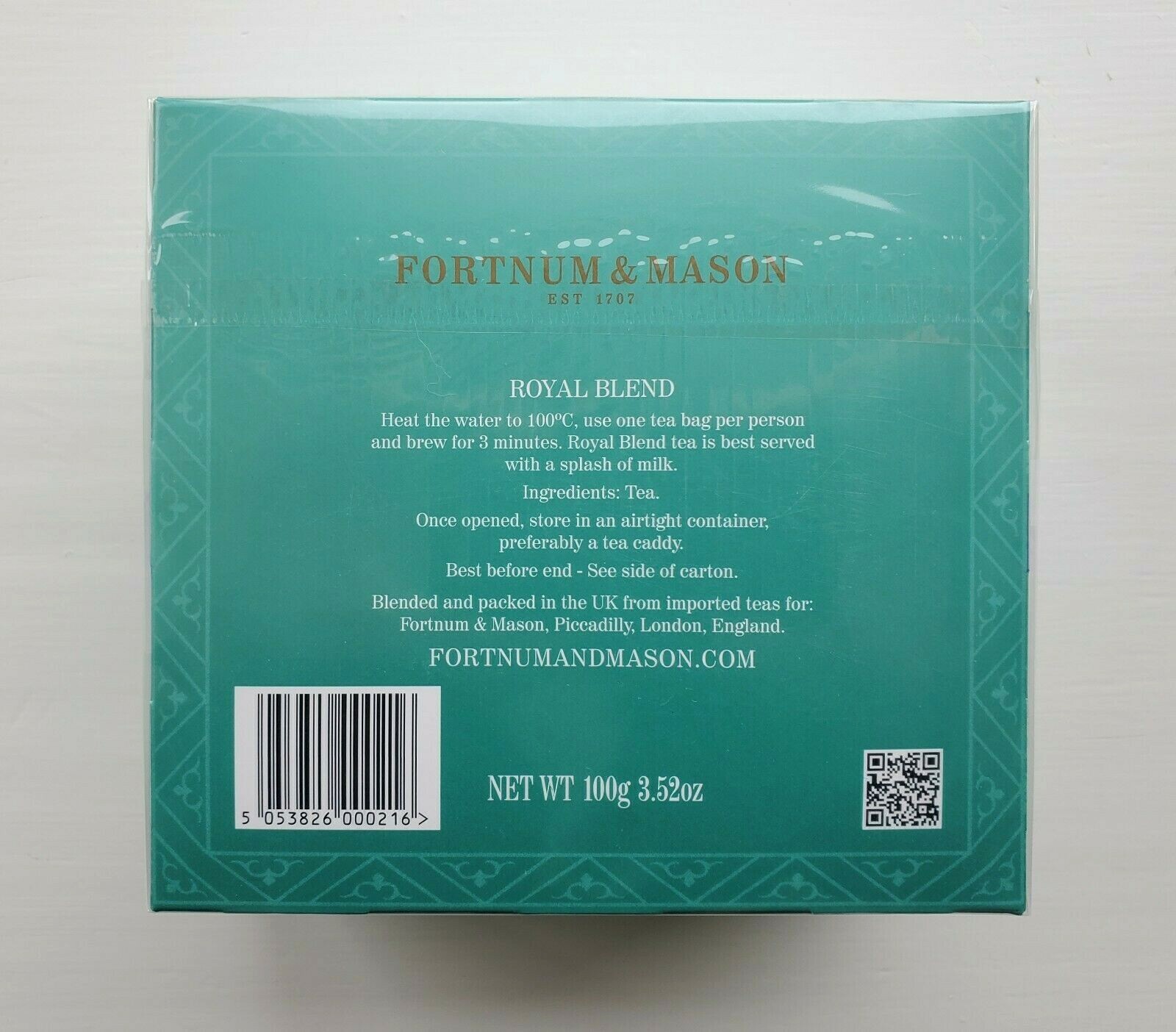 Fortnum and Mason Royal Blend Tea 150 Tea Bags – 3 x 50 – EXP 10/25