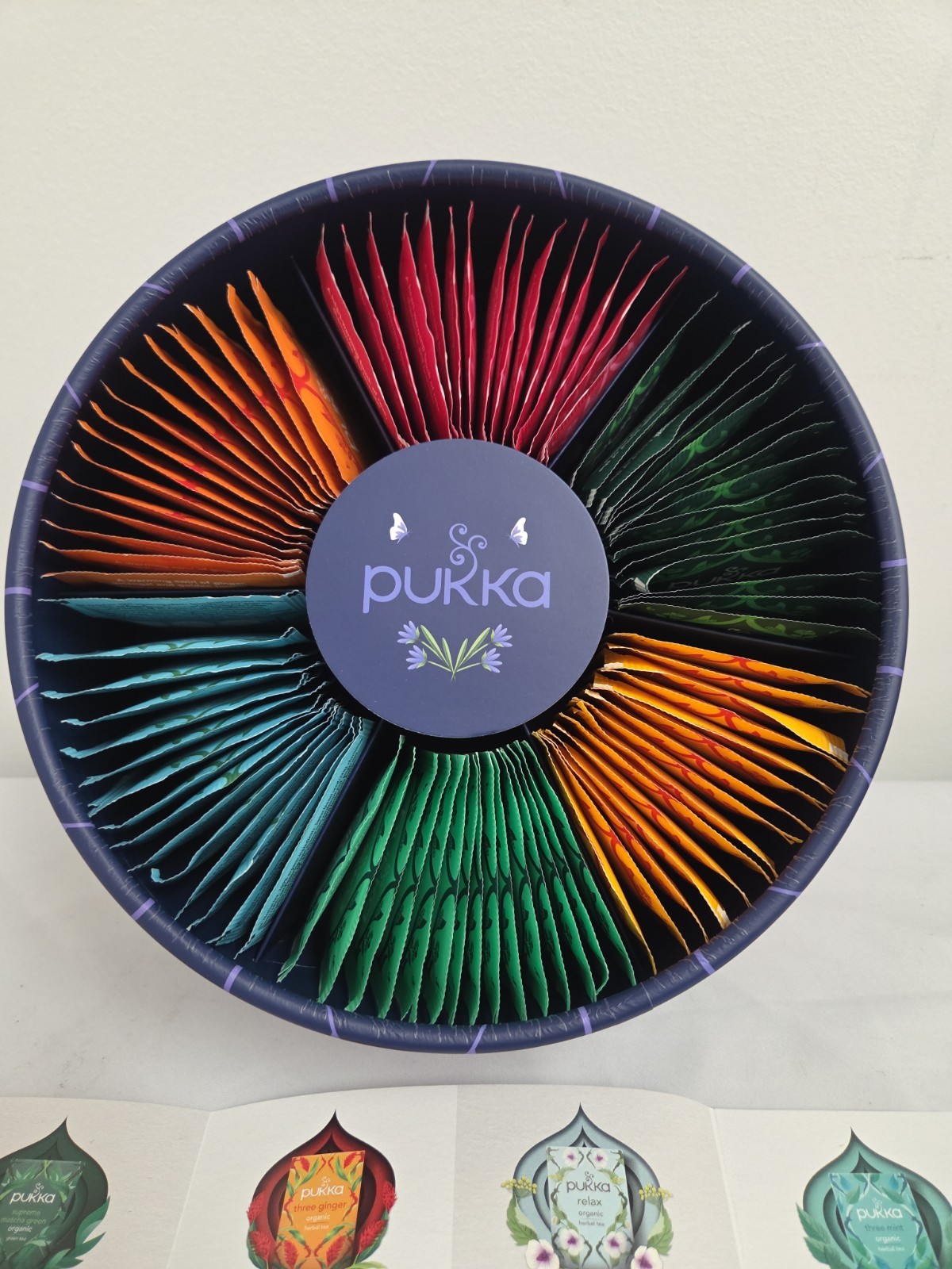 Pukka Herbal Tea 90 Bag Sampler 6×15 Turmeric, Mint, Matcha, Ginger, Chamomile