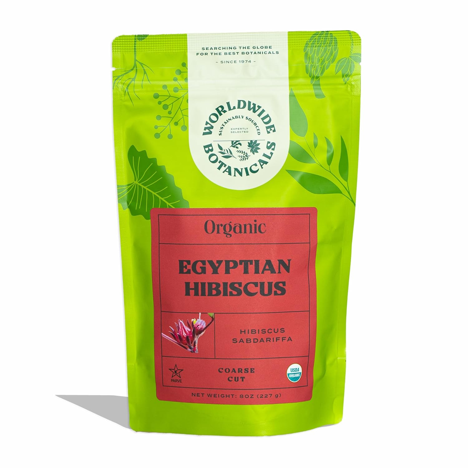 Organic Hibiscus Tea – 8 Oz, Loose Leaf, Cut and Sifted – 100% Egyptian Hibiscus