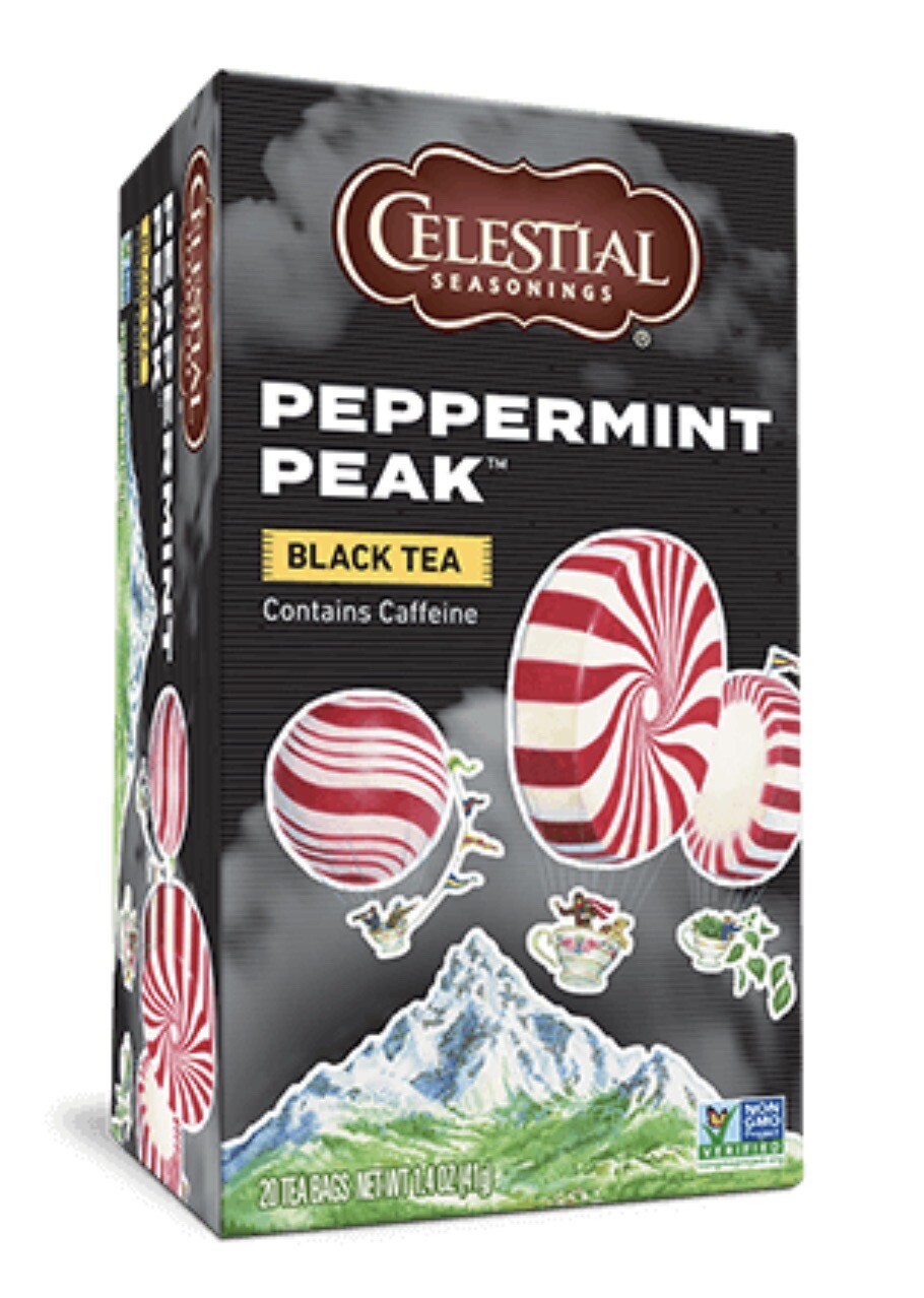 Celestial Seasonings Peppermint Peak Black Tea Single Box