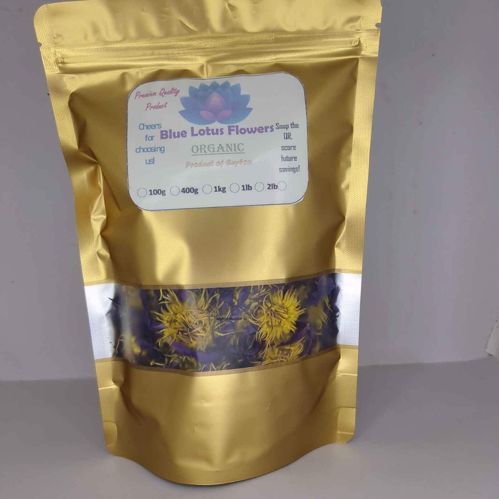 Dried BLUE LOTUS, Nymphaea Caerulea Organic Herbal Hand Picked Flowers Tea/Smoke