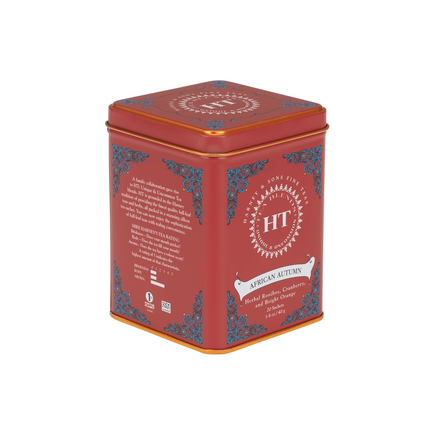 African Autumn Rooibos Herbal Tea – Caffeine-Free Relaxation in 20 Sachets