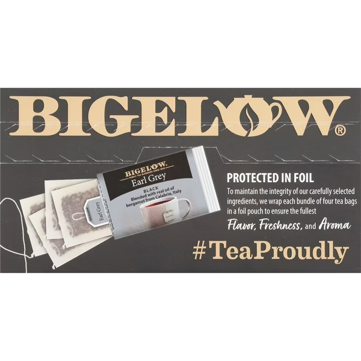 2x Boxes Bigelow Premium Earl Grey Natural Black Tea | 40 Tea Bags Per Box