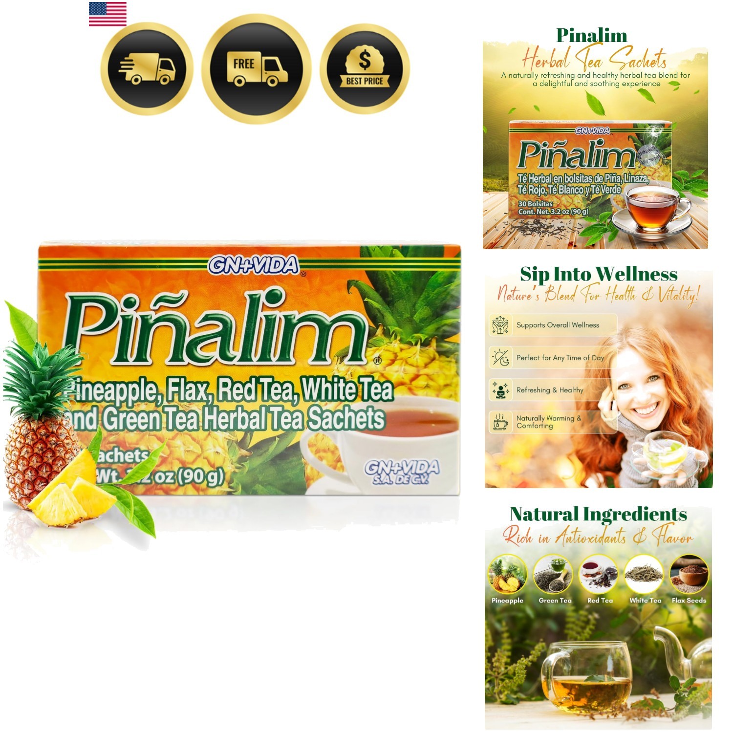 Pinalim Te De Pina ida Pinalim Pineapple Tea