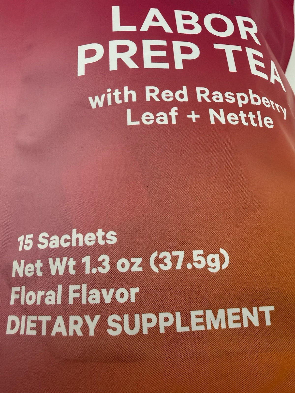Pink Stork Labor Prep Tea w/ Red Raspberry Leaf + Nettle. Exp – 01/06/2028