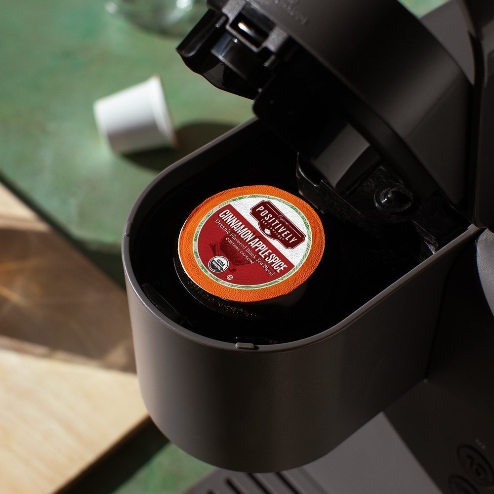 Positively Tea | Organic Cinnamon Apple Spice Tea | 96 Pods, Keurig Compatible