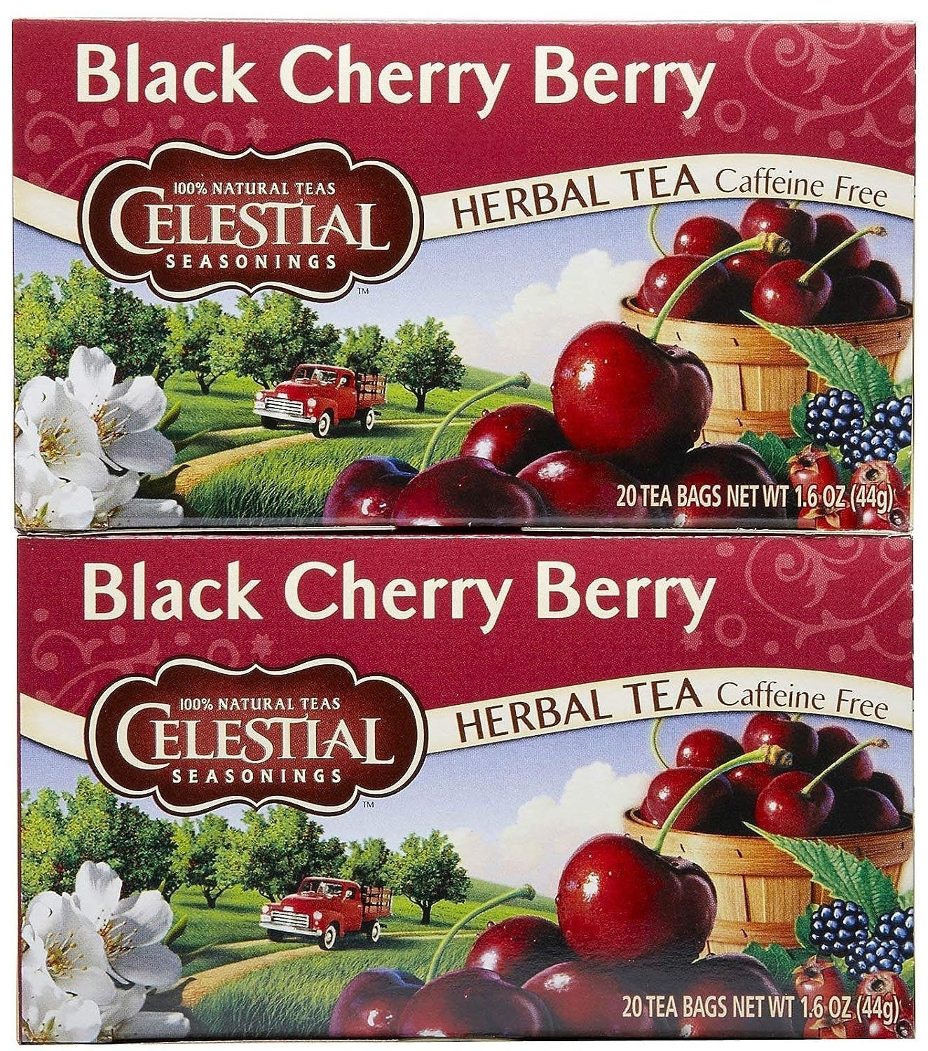 Delicious Black Cherry Berry Tea – 20 Count (Pack of 2)