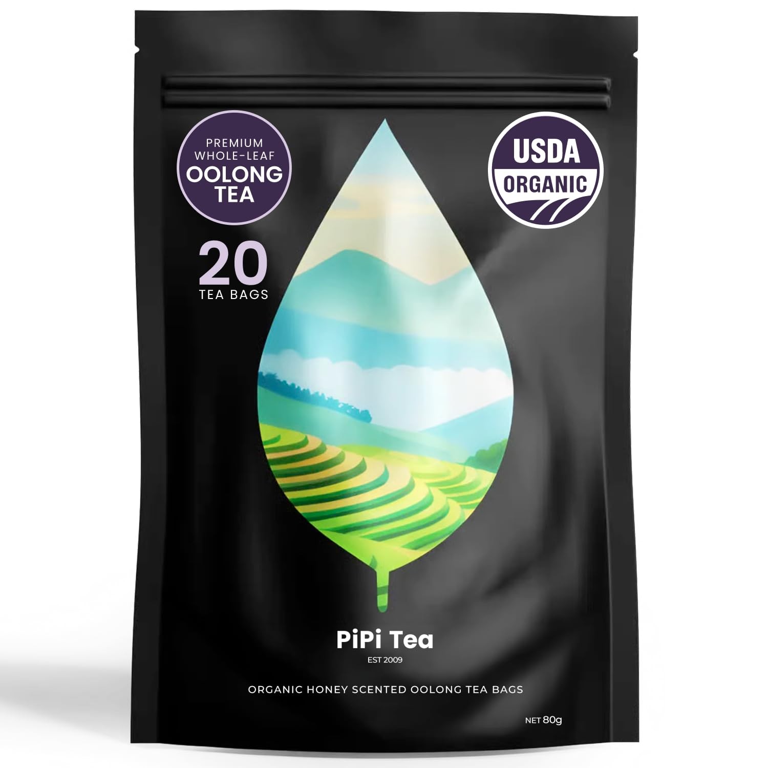 Oolong Tea Bags 20 Bags 4g Each Cortisol & Calming Anxiety Stress Weight Loss
