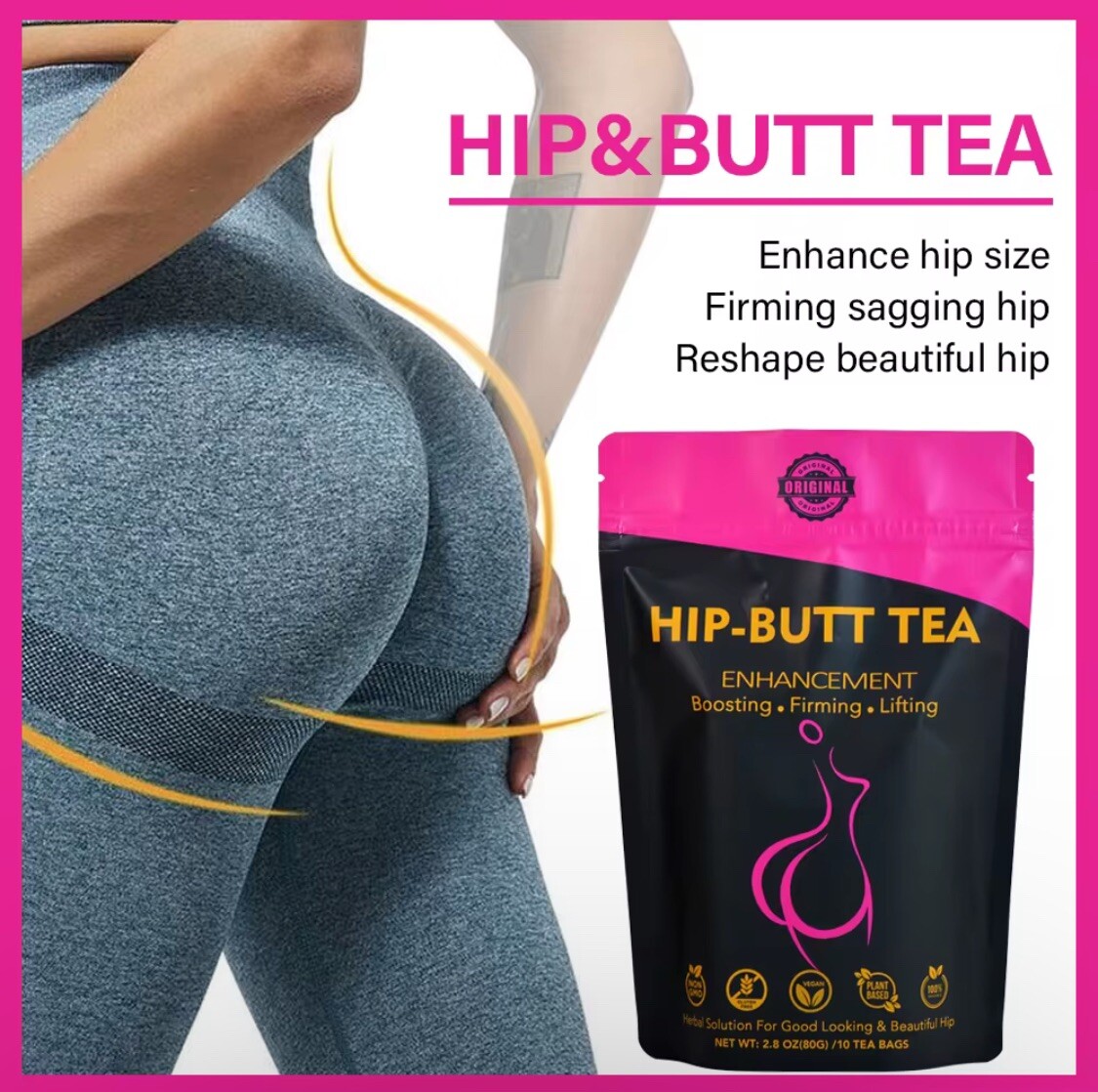 Hip Big Butt Tea Enhancement Buttock Firming Abundant Supplements Herbal Tea