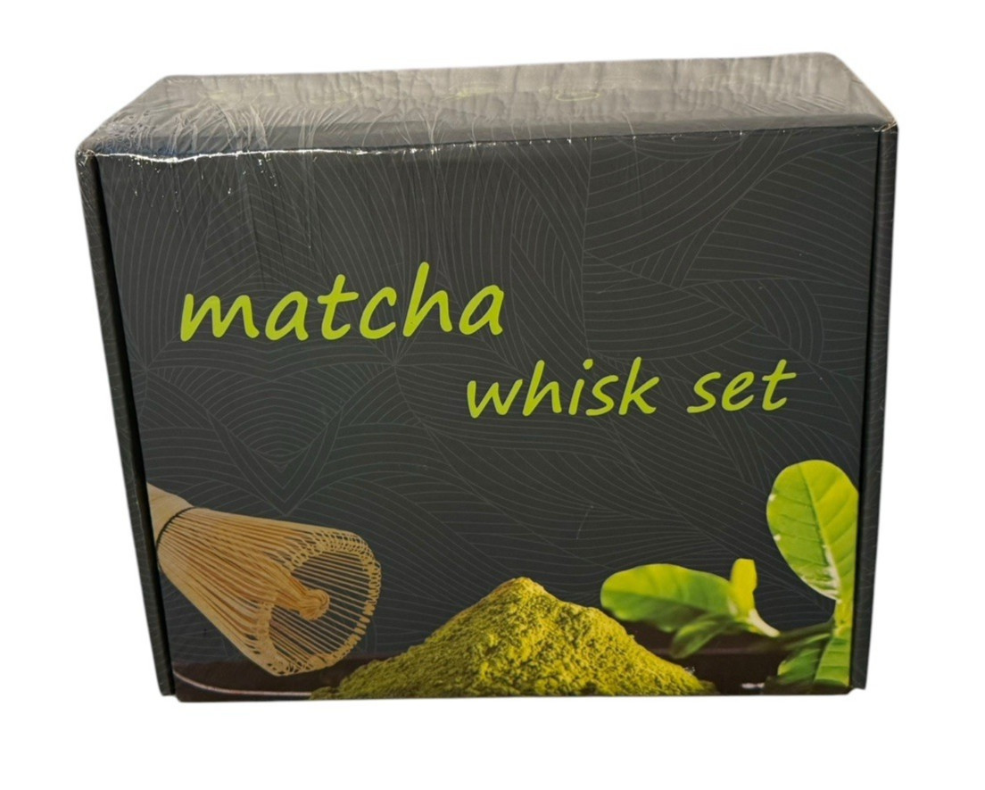 Matcha Whisk Set with Matcha Bowl, Bamboo Whisk, Scoop, Sifter & Holder