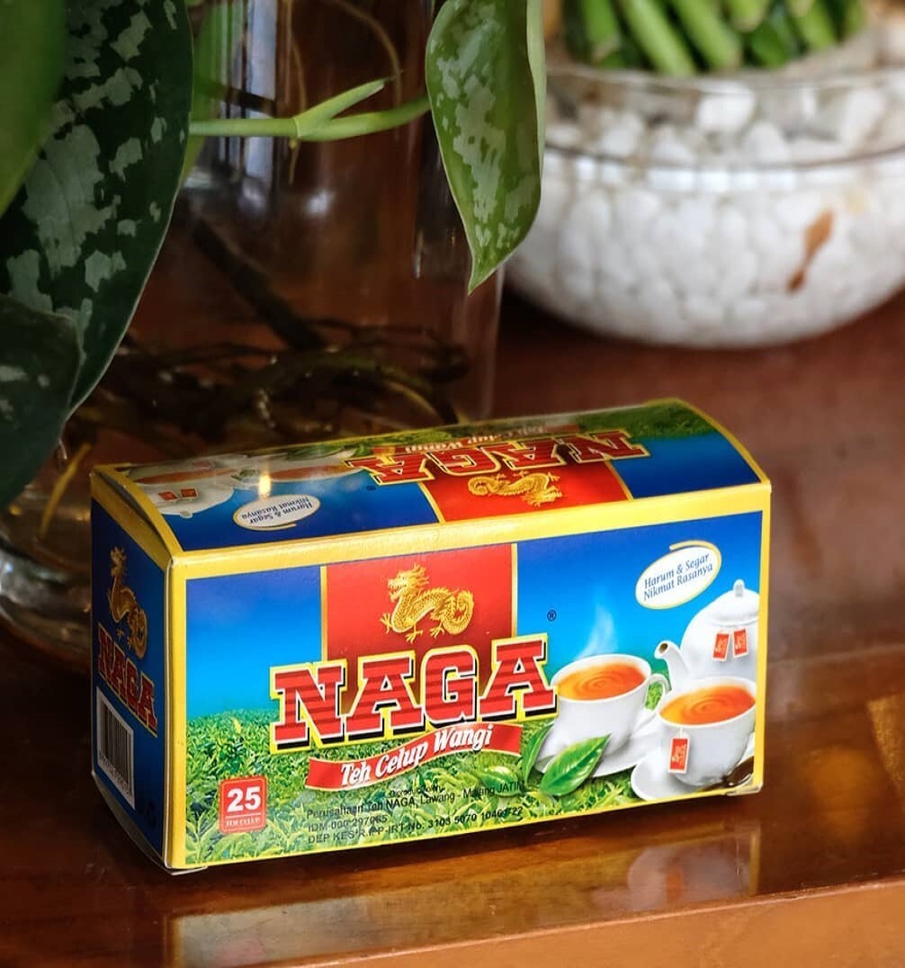 Naga Indonesian Dragon Tea Traditional Tea, 2 boxes (50 pcs)